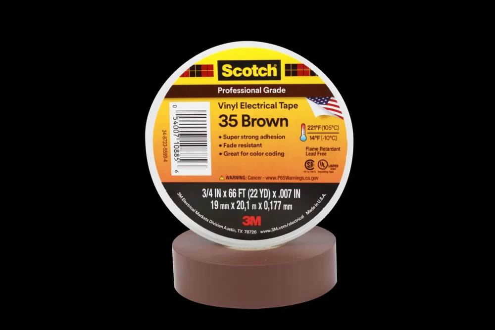 3M Scotch 35 Eltejp 19mm, 20m, orange - Bild 2