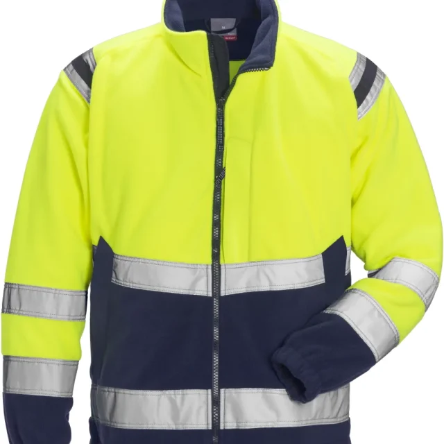 Fristads 4041 FE Fleecejacka röd/svart L