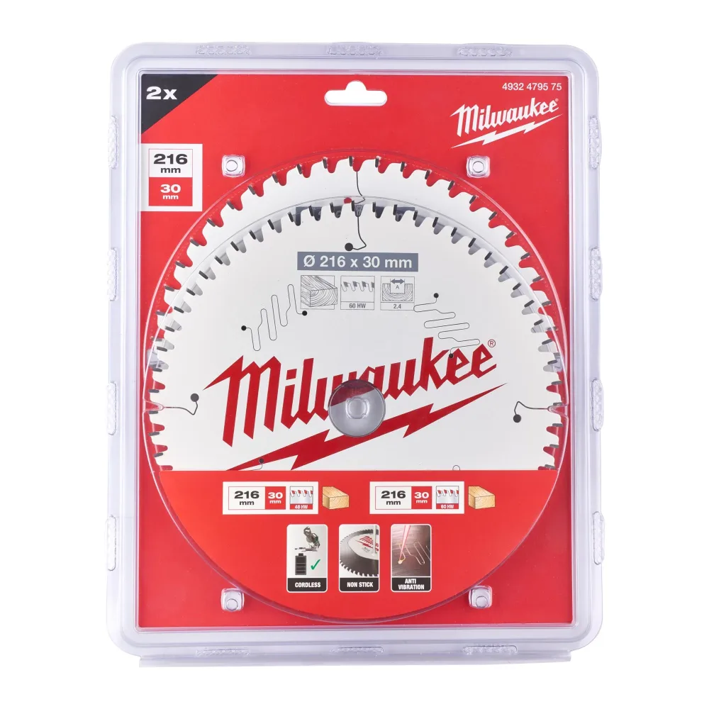 Milwaukee 4932479575 Sågklinga Ø216/30 mm, 48/60T