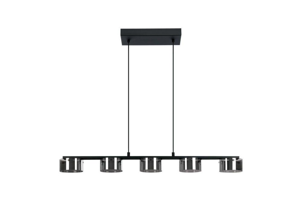 Takpendel Eglo Copillos Svart/Transparent med 5 Lampor