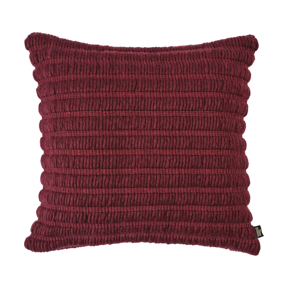 Ridge kudde 45x45 cm, Burgundy