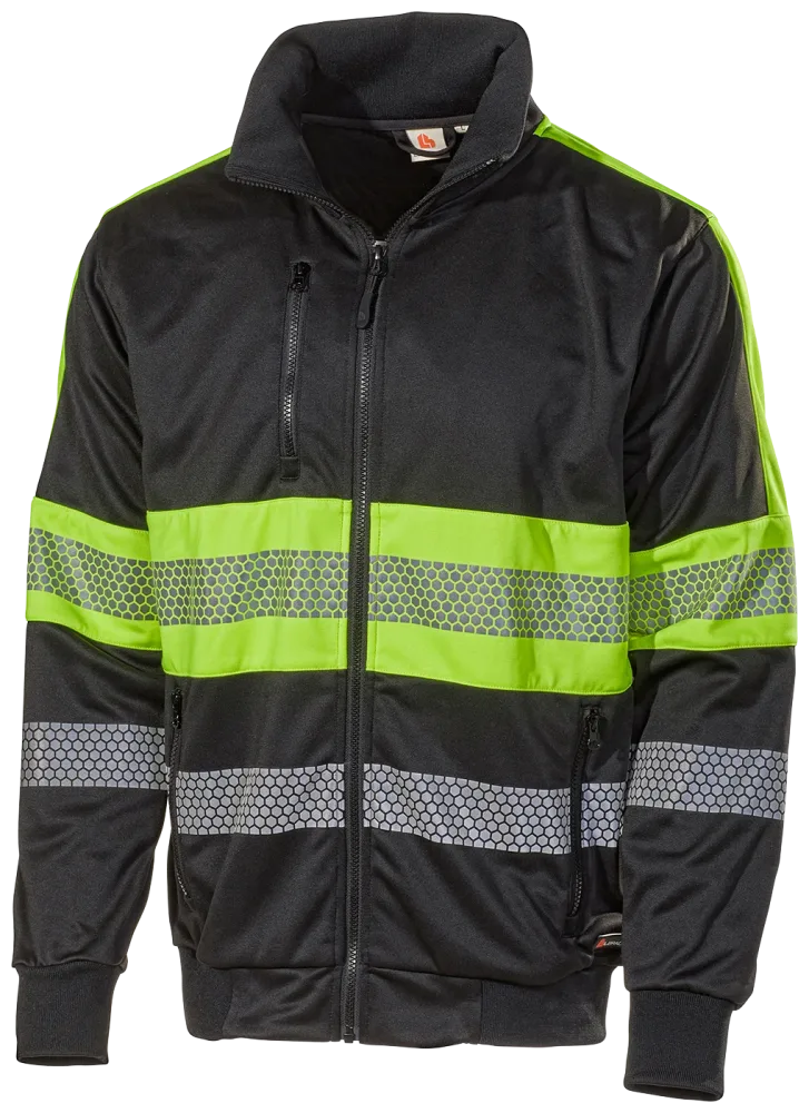 L.Brador 6112P Varseltröja svart/hi-vis gul, klass 1 XXL