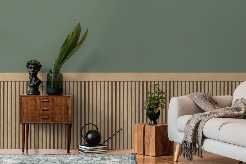 Living Walls Best of Wood´n Stone III T7441 Tapet Brun/beige