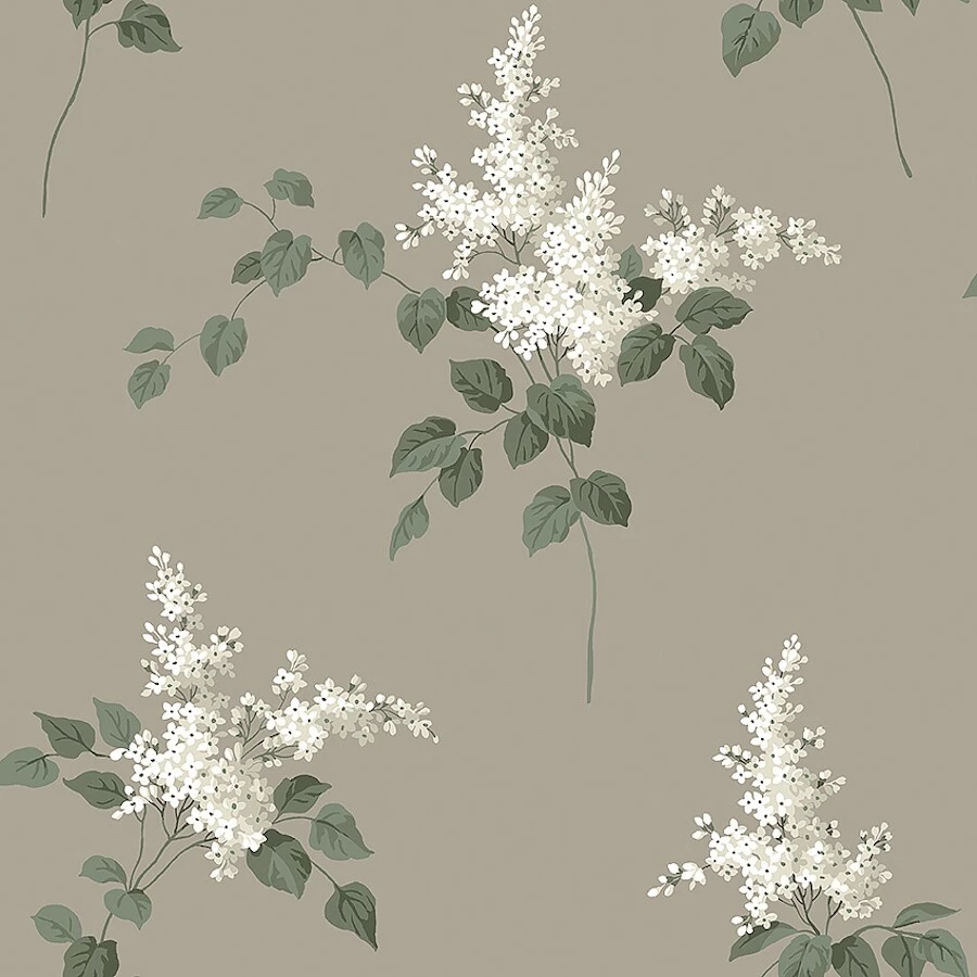 Tapet Falsterbo III Lilacs 7667 Brun Blommig