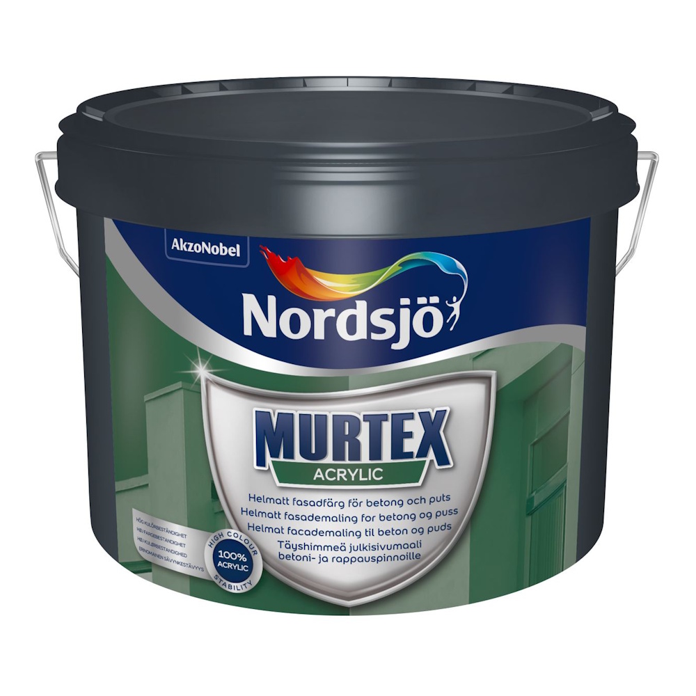 Fasadfärg Murtex Acrylic Helmatt 1L Base White Nordsjö