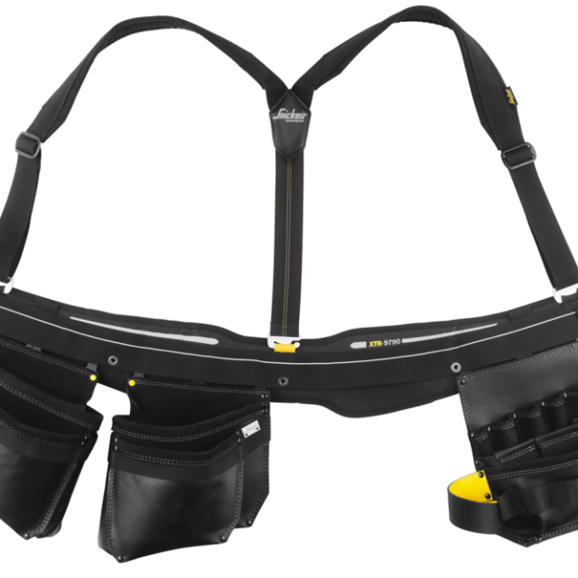 ELEKTRIKERBÄLTE SNICKERS WORKWEAR XTR L 54-60, SVART/SVART STL L