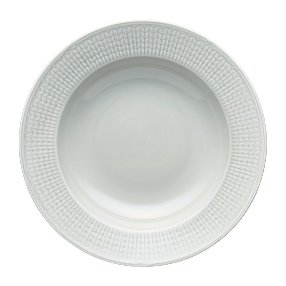 Swedish Grace djup tallrik Ø25 cm, Dimma (grå)