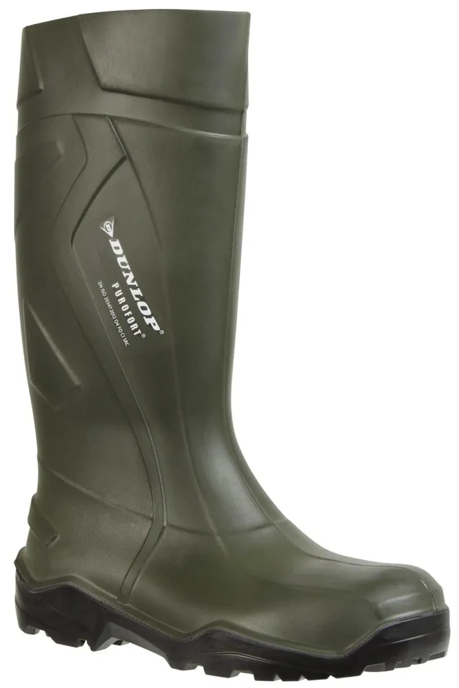 Dunlop D760933 Gummistövel grön, Purofort+, PU 45