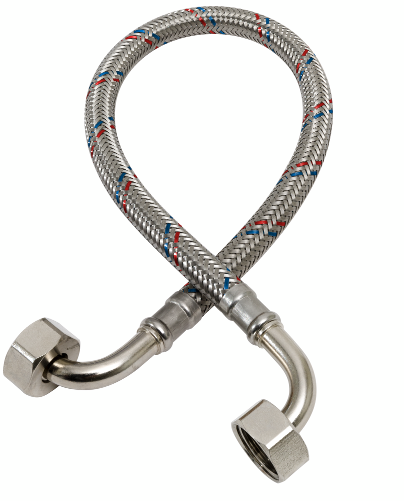 SLANG GELIA VINKEL/VINKEL G15 1200, RF OMFLÄT DN8 G15 1200MM