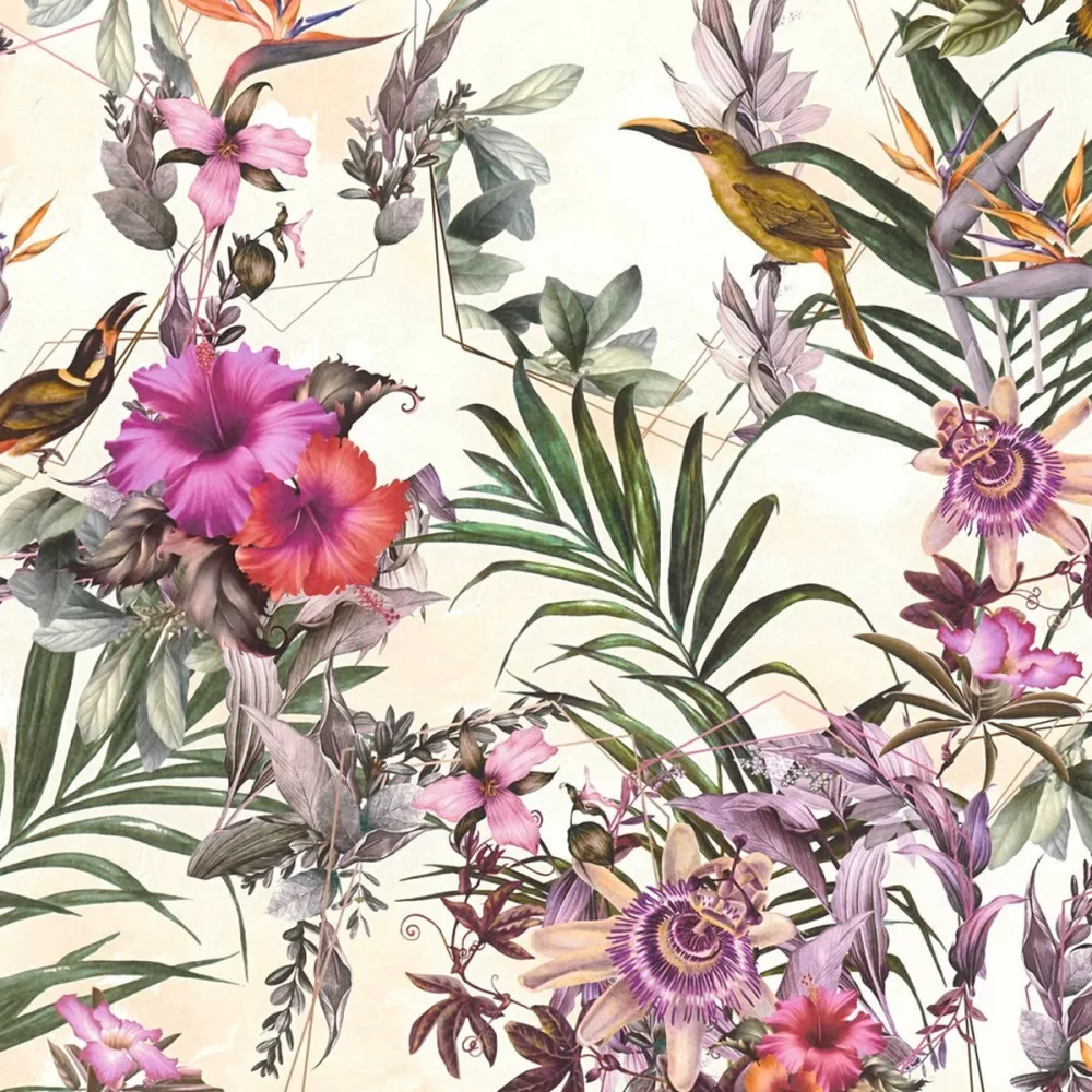 Dream Flowery 38178-6 Flerfärgad Tapet | Stuvbutiken