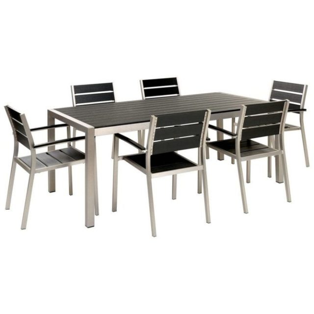 Matsalsset Vernio Svart/Silver