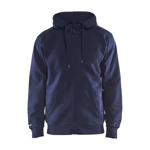 Blåkläder 336610488800XL Huvtröja marinblå, helzip XL