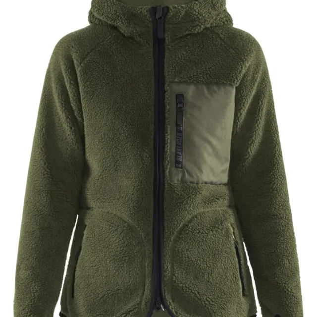 Blåkläder 472729554109M Pälsfiberjacka grön Grön