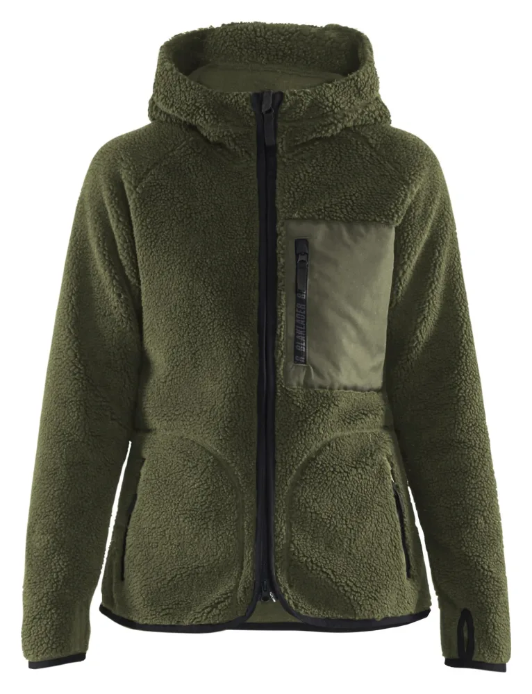 Blåkläder 472729554109XXXL Pälsfiberjacka grön Grön