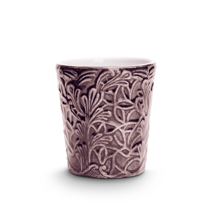 Lace Mugg 30 cl Plommon