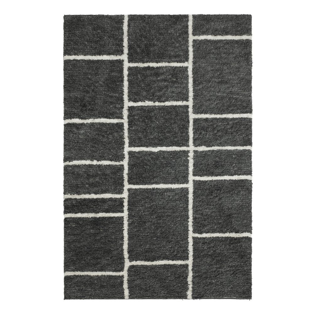 Sita ullmatta 180x270 cm, Grey melange-white