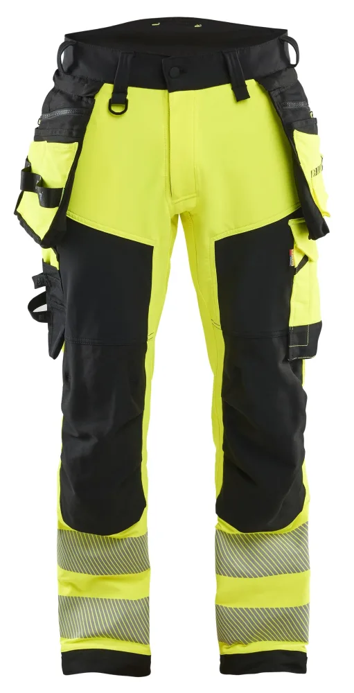 Blåkläder 112216483399C154 Arbetsbyxa varsel, gul/svart Gul/svart