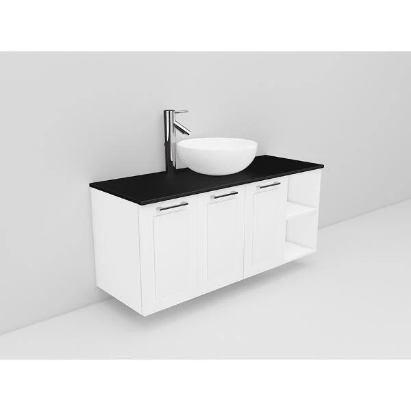 Badrumsmöbel Flexline Modell 136 120cm, Vit, Ram | Stuvbutiken