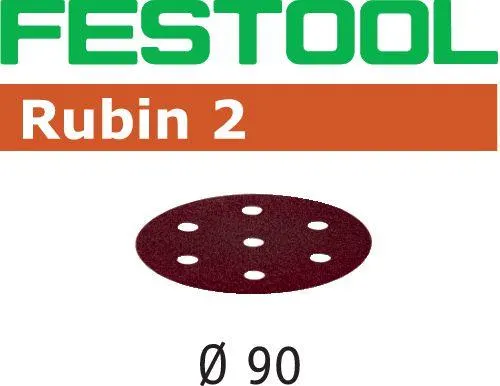 Festool STF RU2 Slippapper 90mm, 6-hålat, 50-pack P120 - Bild 2