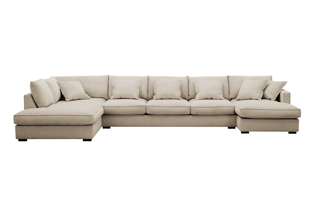 Rossita Lyx 6-sits Vänstervänd U-formad Extra djup Soffa med Divan och Schäslong i Manchester