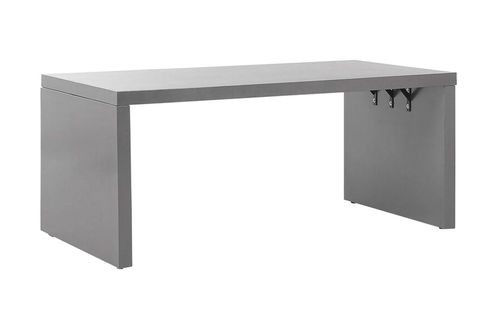 Trädgårdsbord 180 x 90 cm grå U-formad TARANTO