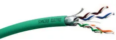 Schneider Electric VDICD135118 Datakabel 5E F/UTP 4P DCA, grön 305 m