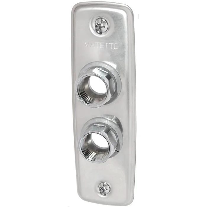Vatette 8550650 Väggbricka 2-håls, 15 mm
