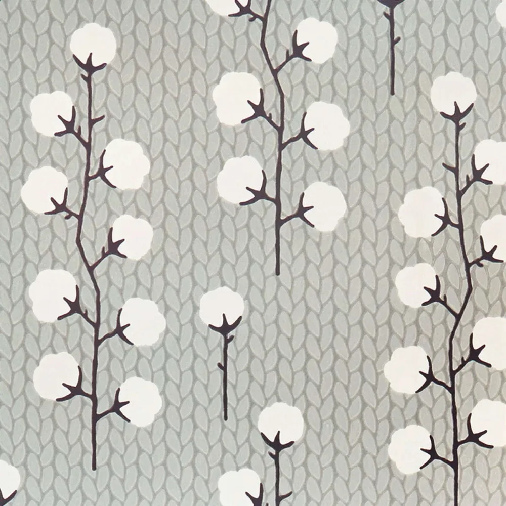 My Secret Garden Sweet Cotton 108-03 Grå Tapet | Stuvbutiken