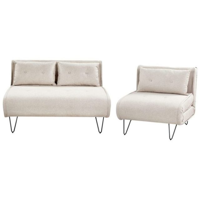 Soffgrupp Vestfold Beige/svart, Polyester