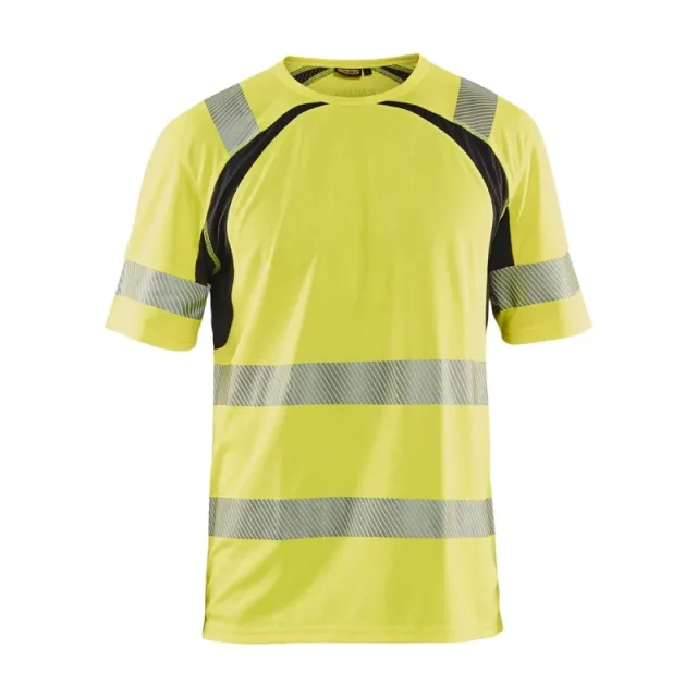 Blåkläder 339710133399XS T-shirt varselgul/svart, UV-skyddad Stl XS