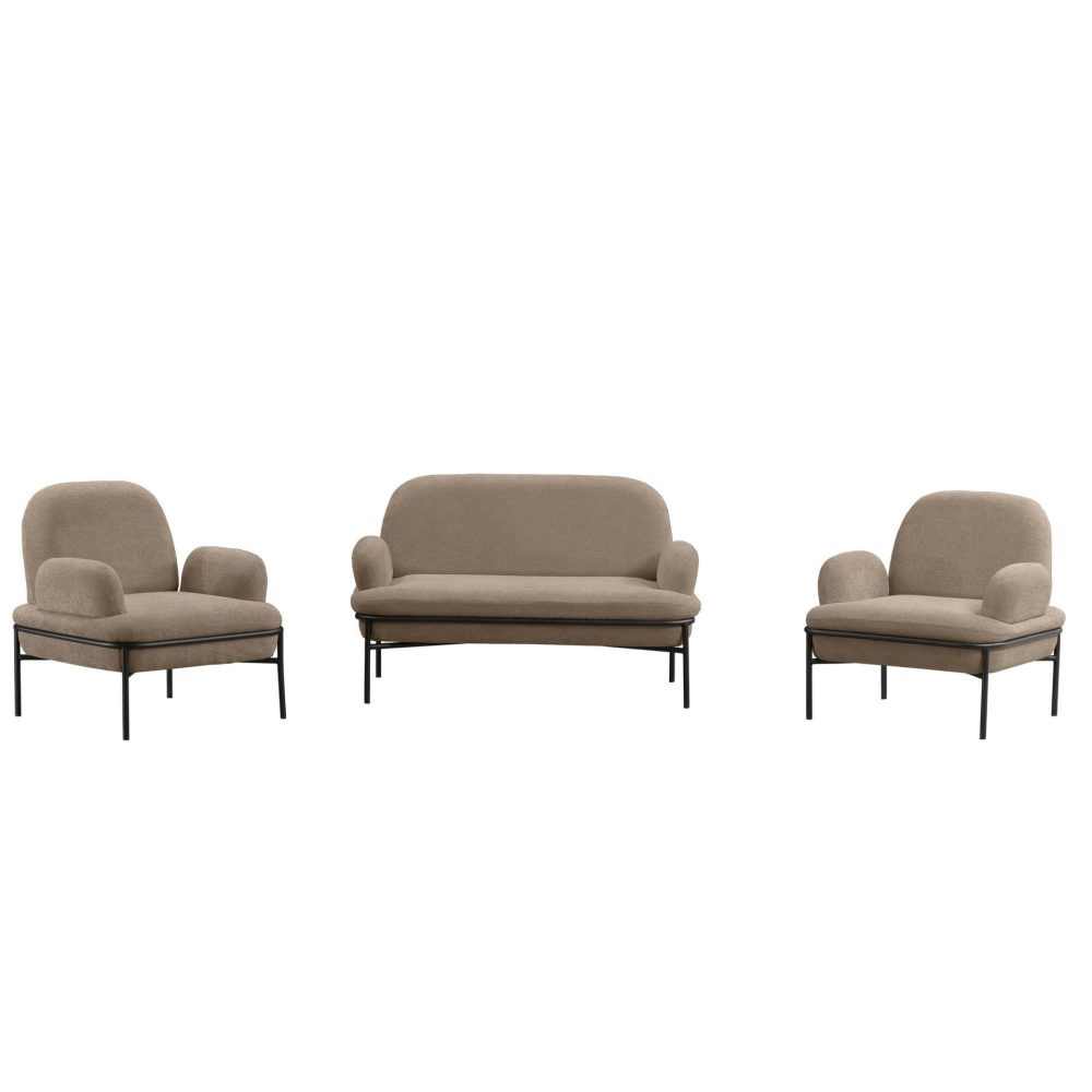 Zyricus Soffgrupp 2-sits Soffa + 2 Fåtöljer Teddy