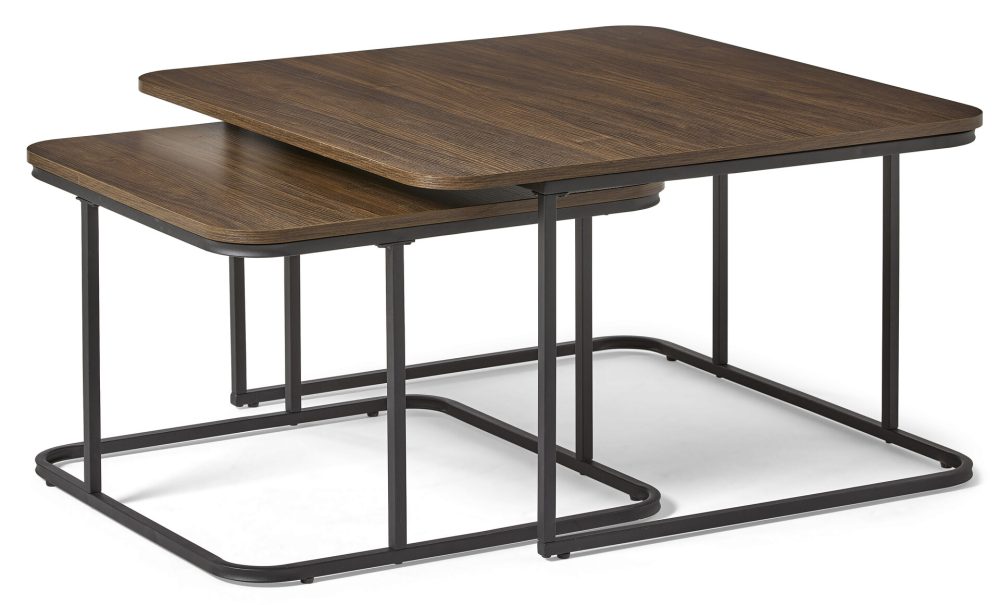 Miza Satsbord 2 delar, 80x80x45/60x60x40 cm