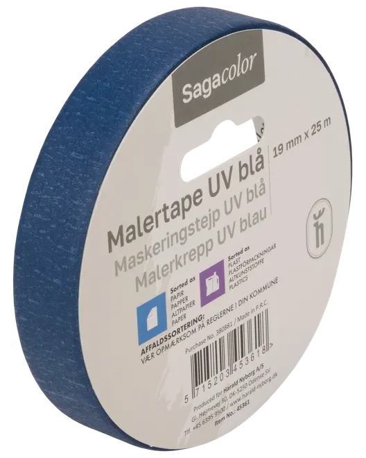 Sagacolor UV-maskeringstejp 19 mm – Blå