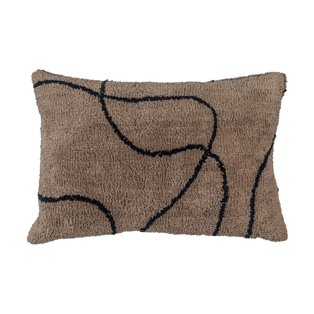 Shadow tuftat kuddfodral 40x60 cm, Brown