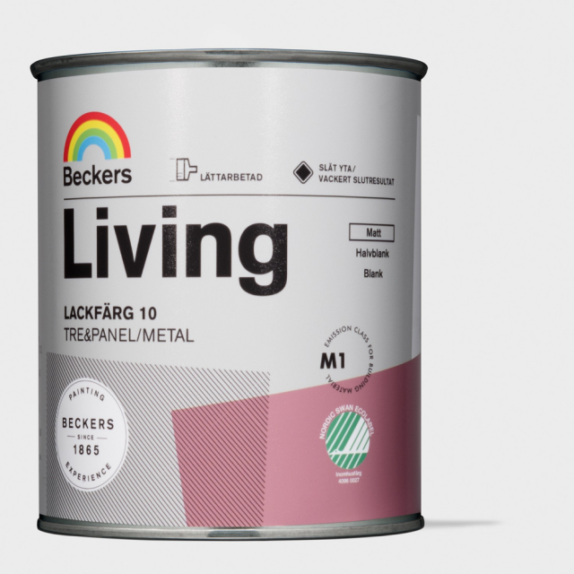 LACKFÄRG BECKERS LIVING MATT SVART 0,75L