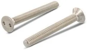 Schäfer & Peters 910324 50 Säkerhetsskruv med tvåhålsdrift, försänkt huvud, M4 M4 x 50 mm, 100-pack