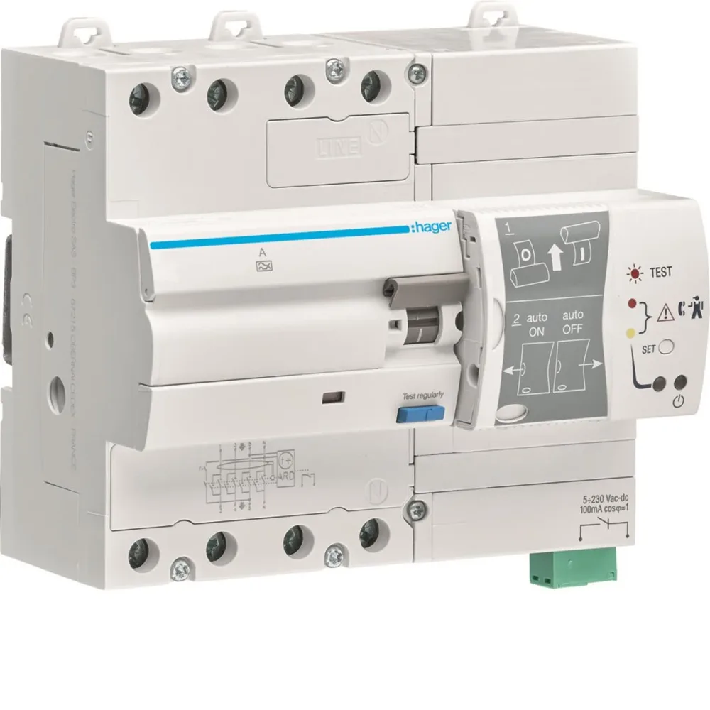 Hager CDA440RA Jordfelsbrytare 4-polig, 400 V 40 A - Bild 2