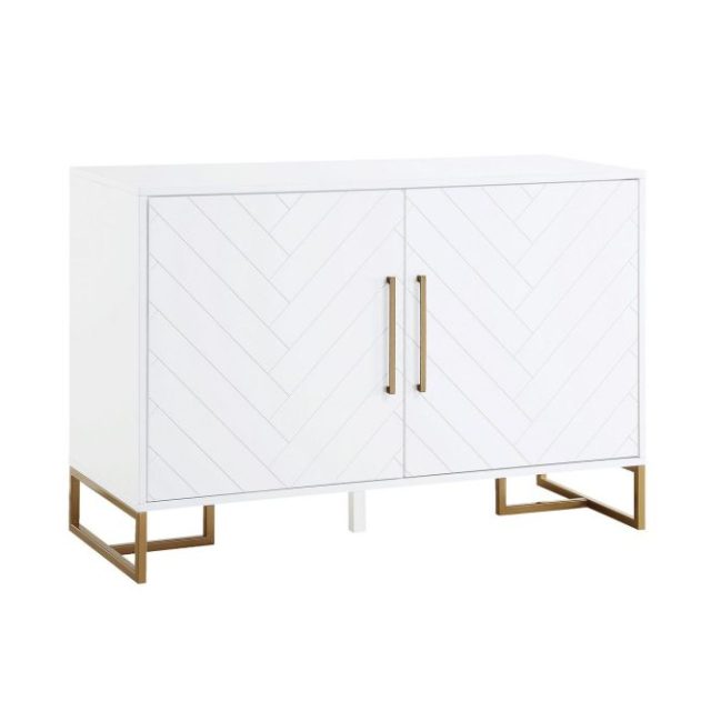 Herringbone Sideboard 122x48 cm Vit
