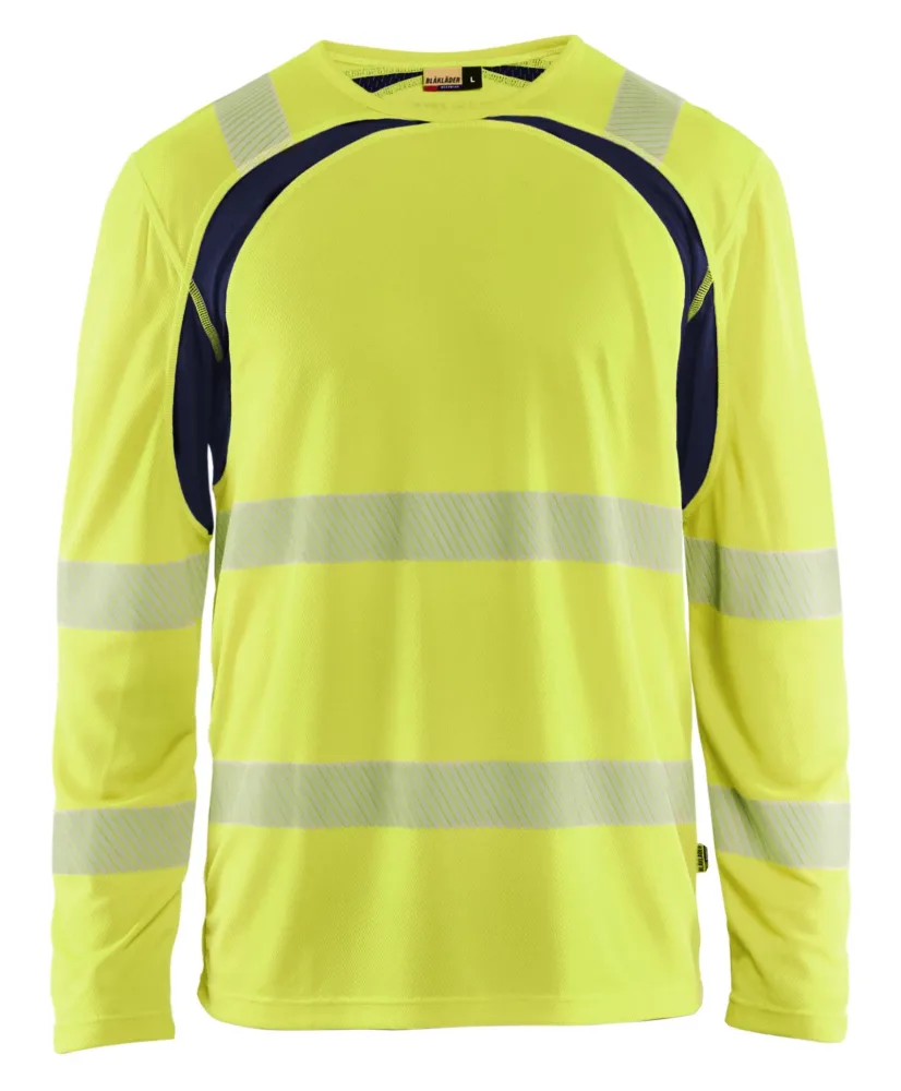 Blåkläder 359910135389XS T-shirt varsel, orange/marinblå Orange/marinblå
