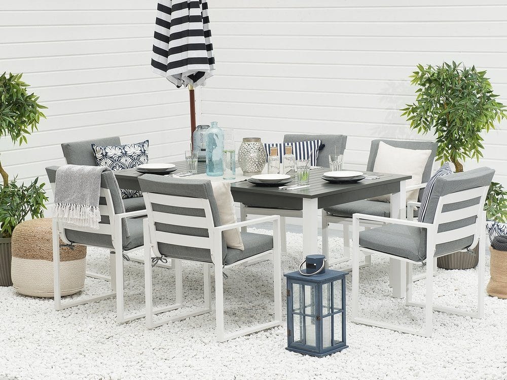 Pancole Trädgårdsmöbelset Med Utebord+6 Utestolar