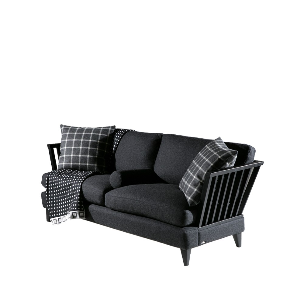 Särö soffa, 3-sits Facet 9 svart-svartbetsad ek