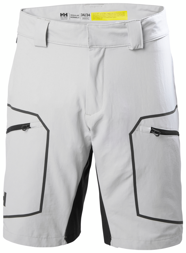 HP HELLY HANSEN RACING DECK SHORTS GREY 38