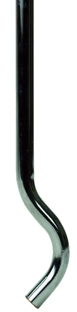 Trio Perfekta 3006008222 Förbigångsrör kromat, S-bockat, halvhårt, 1 m 15 mm - Bild 2