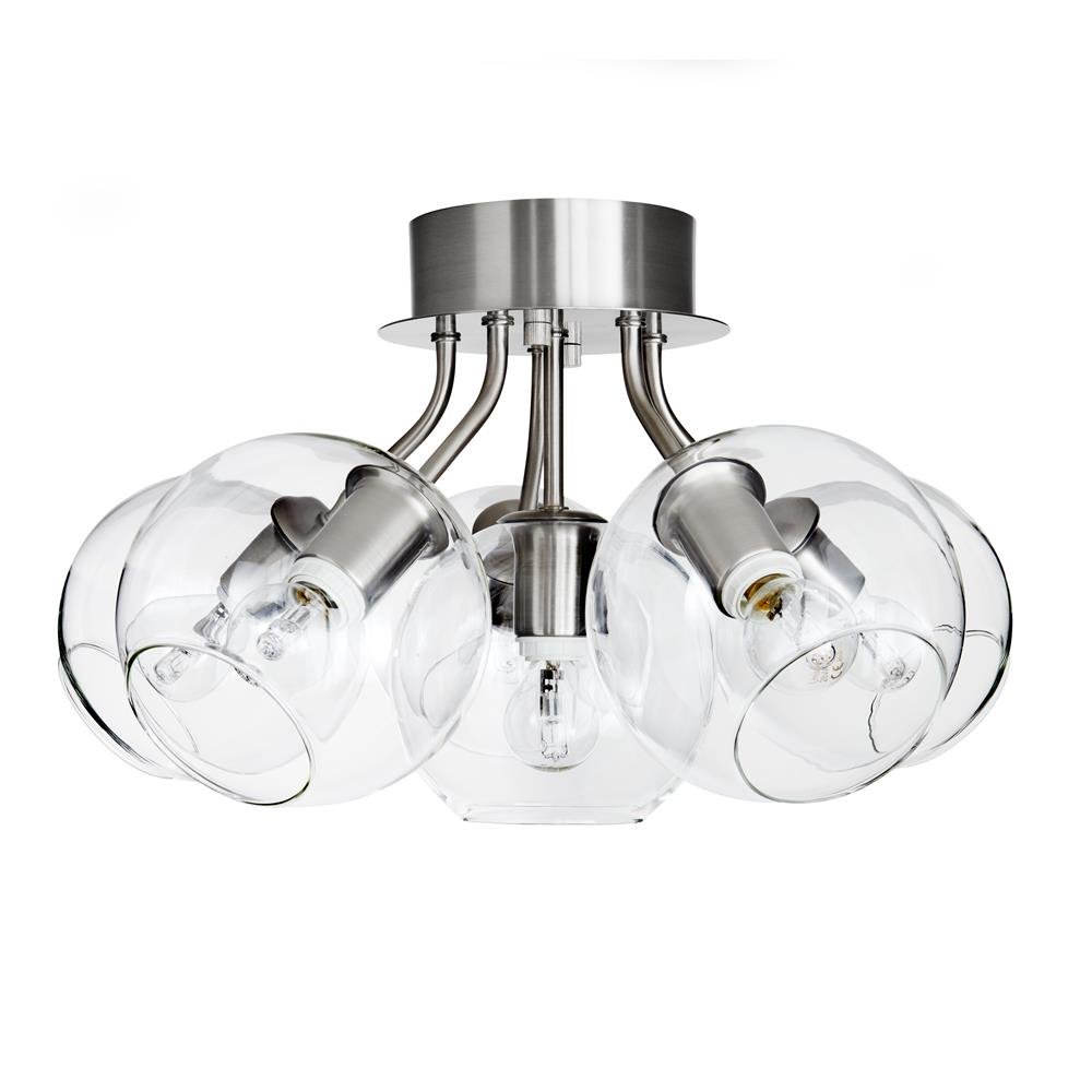 Tage plafond, silver-klarglas