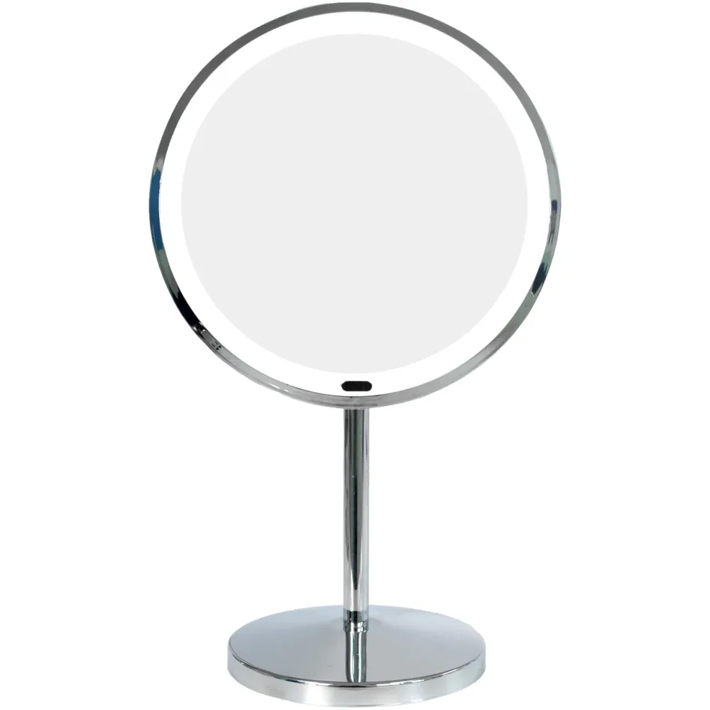 Sminkspegel Led Rund 200mm, Krom | Stuvbutiken