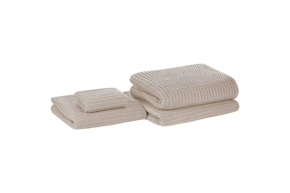 Handduk Areora set om 4 Beige
