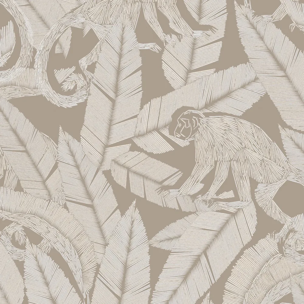 Tribute Monkey Desert Tri003 Beige Tapet - Midbec | Stuvbutiken