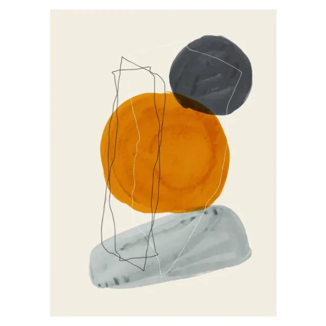 Poster Stones 21x30 cm