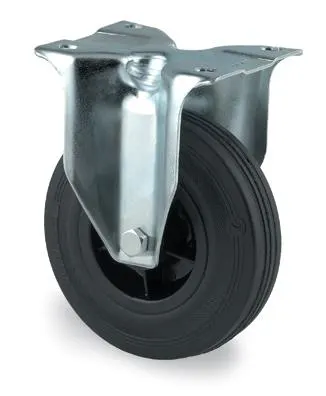 Tente 3478PRR200P63 Industrihjul fast hjul, gummi, platta 137x105 mm 200 mm