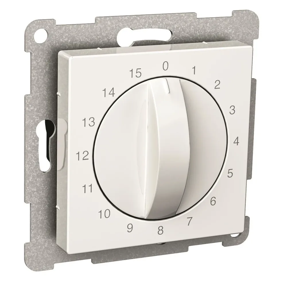 Schneider Electric Exxact Timer mekanisk, 0-15 min Vit